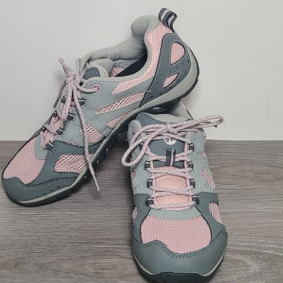 Merrell Moab 2 Hiking Shoes Sneakers Pink Light Gray Women’s Size 8.5 - Picture 4 of 7